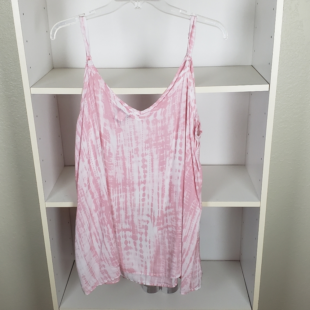 Torrid Pink Tie Dye Tank Top SZ2 - Picture 5 of 7
